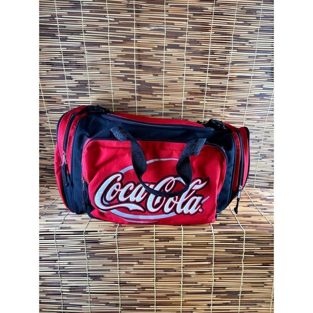 Coca-Cola Duffle Bag Large with Strap Marks as shown